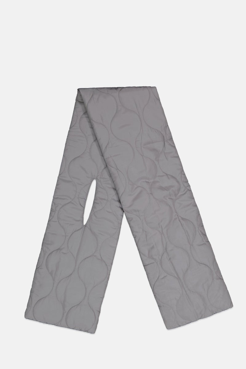 Fire & Glory Women Quilted Scarf 23 x 150 cm, Grey - Image 3